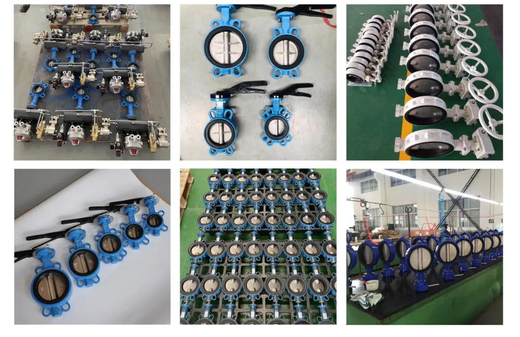 Wafer Type Lugged Ductile Iron/Wcb/Stainless Steel Solenoid Pneumatic Actuator EPDM Lined Industrial Control Butterfly Water Valve