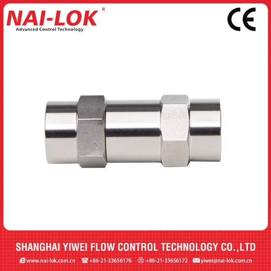 Nai Lok NPT Female 1/4 Compression Natural Gas Non Return Check Valve