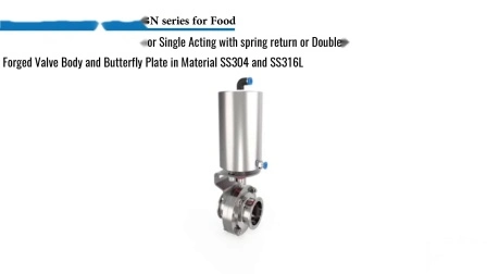 Sanitary Pneumatic Actuator Butterfly Valve Rotary Turning Handwheel Butterfly Valve