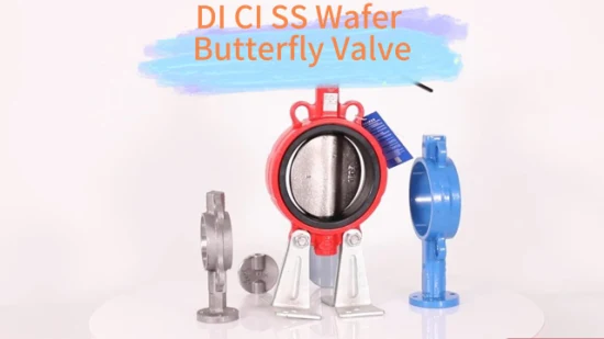 Factory OEM Industrial DN50 Pn16 Di Manual Stainless Steel Wafer Butterfly Valve